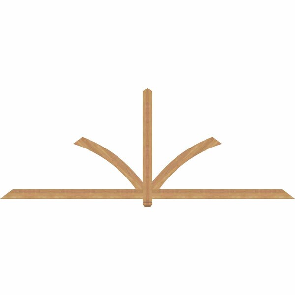 Ekena Millwork Redmond Smooth Timber Gable Bracket, Western Red Cedar, 108"W x 40"H x 1 1/2"D x 3 1/2"F, 9/12 Pitch GBW108X40X0204RED00SWR - main